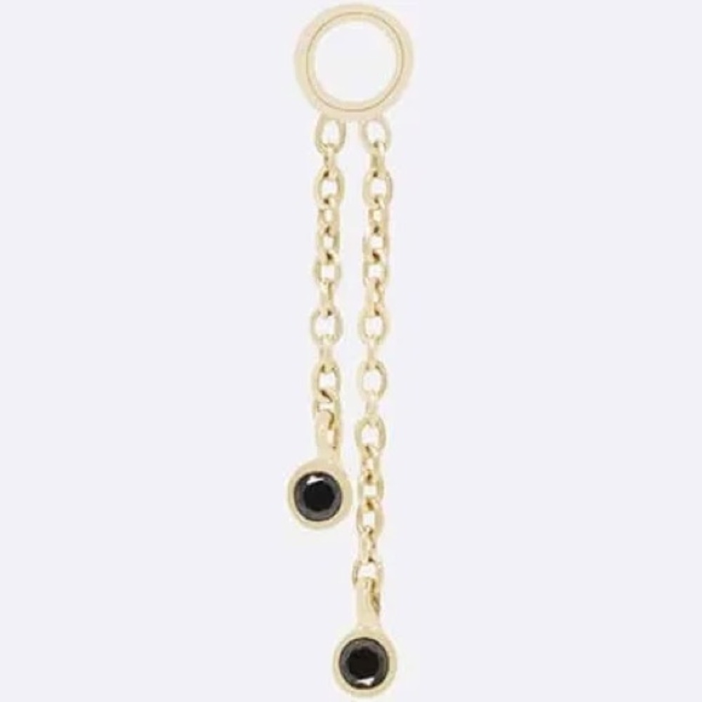 Yellow gold charm